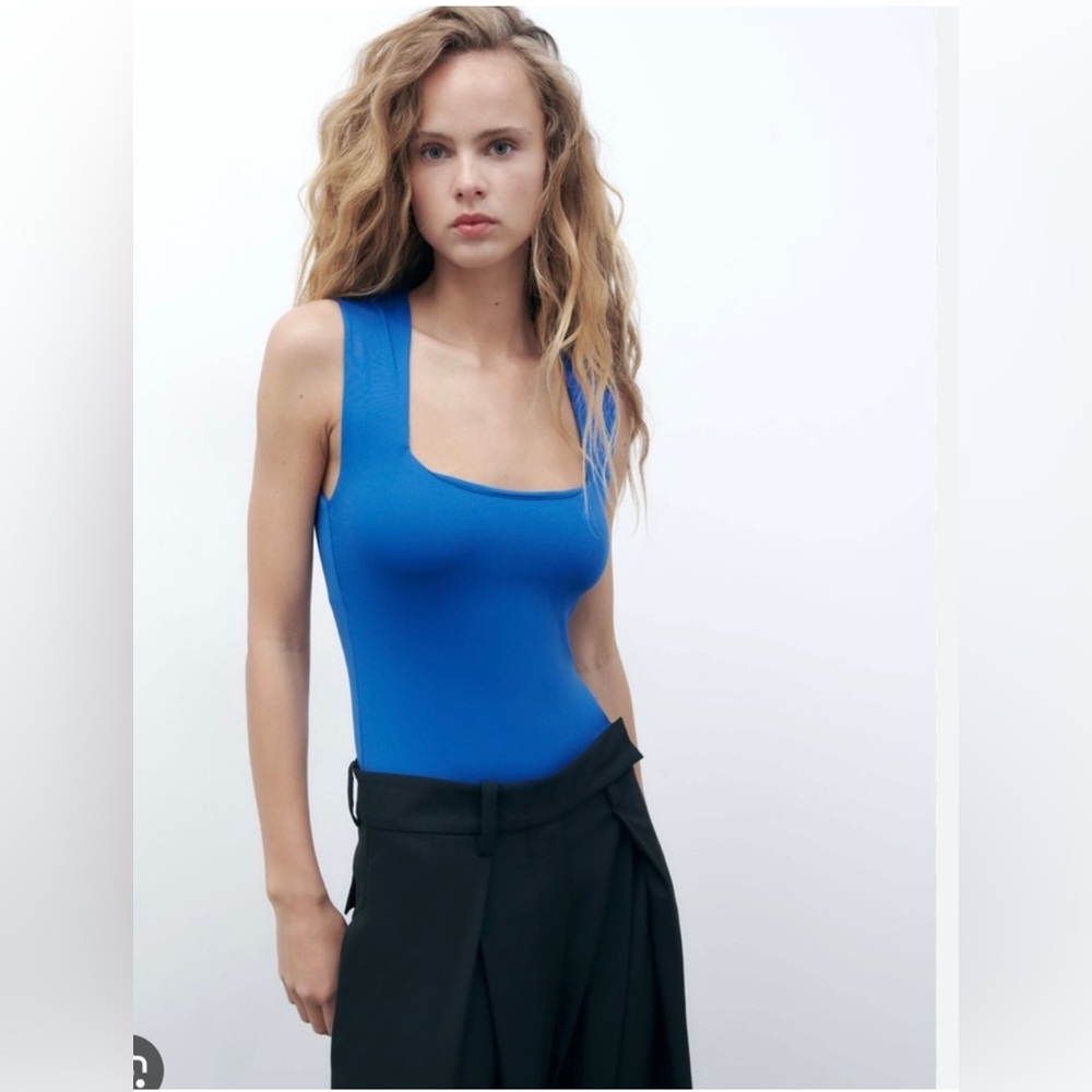 Zara square neck bodysuit
